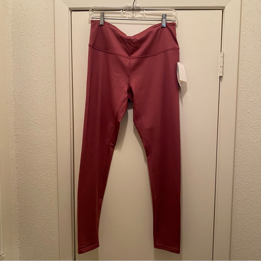 Z by Zella Full Length Leggings, mauve/copper color, shimmer w/subtle design NWT